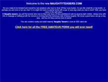Tablet Screenshot of naughtyteasers.com